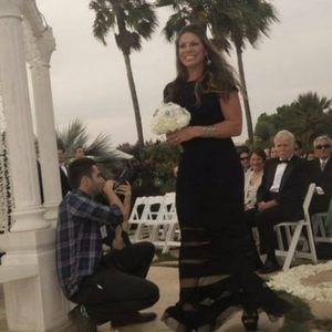 💖💖Adriana Papell long black dress